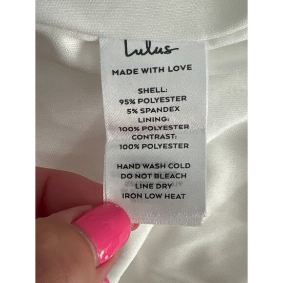 NWT Lulus Write Your Own Romance White Embroidered Long Sleeve Jumpsuit Size M - Picture 7 of 13